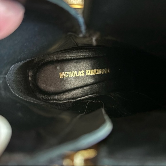Nicholas Kirkwood Leather Ankle Boots Black size 35 - Picture 10 of 13